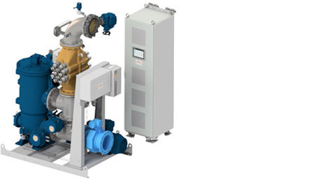 DESMI CompactClean BWMS system for ballast water management with control panel.