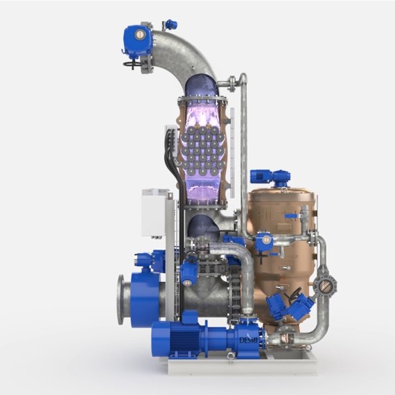 DESMI CompactClean Ballast Water Management System for marine fluid handling.