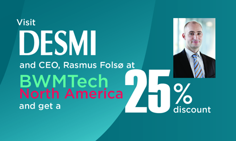 Visit DESMI at BWMTech North America for a 25% discount.